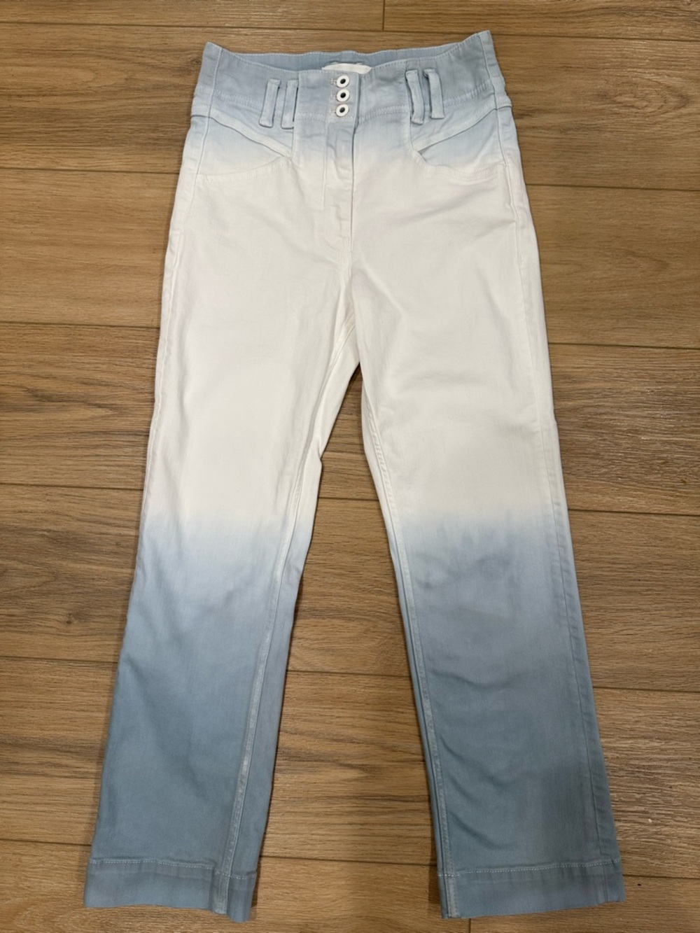 Anthropologie Blue & White Ombre Jeans. Size: 27 Womens
